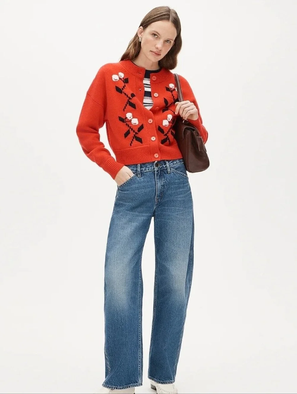 Nwt J. Crew Zoe Barrel Leg  Mid Rise Jeans Petite 27